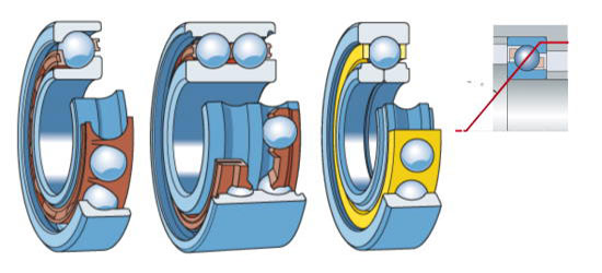  Angular contact ball bearings